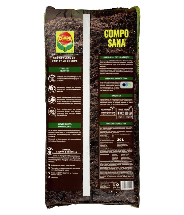 COMPO SANA Grünpflanzen- Und Palmenerde, 20 L 4 COMPO SANA Grünpflanzen- Und Palmenerde, 20 L – Bild 2