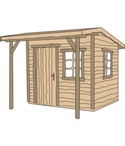 Weka Gartenhaus Nature 3 -Gartenmöbel Store 1807106 WE DE 002 GARTENHAUSNATURE2GR1