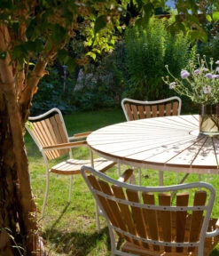 Cinas Gartentisch Ellen, Ca. Ø110/H74 Cm 8 Cinas Gartentisch Ellen, Ca. Ø110/H74 Cm -Gartenmöbel Store 2012250 WE MO 002 TischEllenD110Weiss