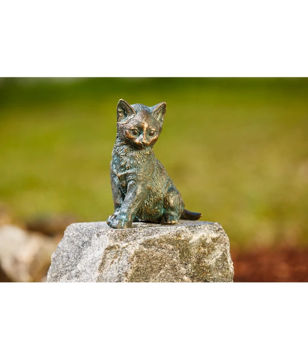Rottenecker Bronze-Katze Sitzend, 12 X 8 X 13 Cm 4 Rottenecker Bronze-Katze Sitzend, 12 X 8 X 13 Cm – Bild 2