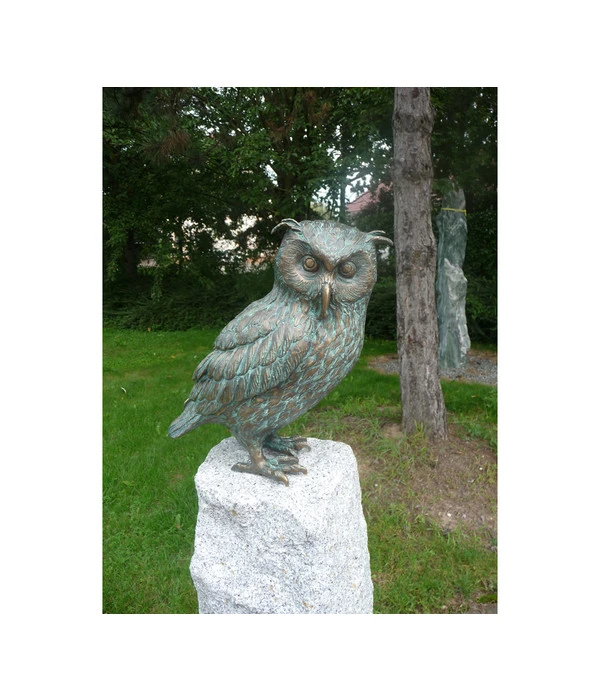 Rottenecker Bronze-Uhu Sitzend, 15 X 30 X 30 Cm 4 Rottenecker Bronze-Uhu Sitzend, 15 X 30 X 30 Cm – Bild 2