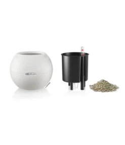 LECHUZA® PURO Color, All-in-One-Set, Inkl. Makramee-Aufhängung -Gartenmöbel Store 2418622 WE DE 001 PuroColor20cmweiss