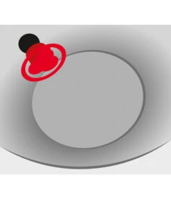 Scheurich Kunststoff-Vase Wave Globe High Slim, Ca. Ø39,5/H80 Cm, Schwarz-granit -Gartenmöbel Store 2508687 2508695 WE DE 003 KunststoffVaseSchwarzWeissGranit