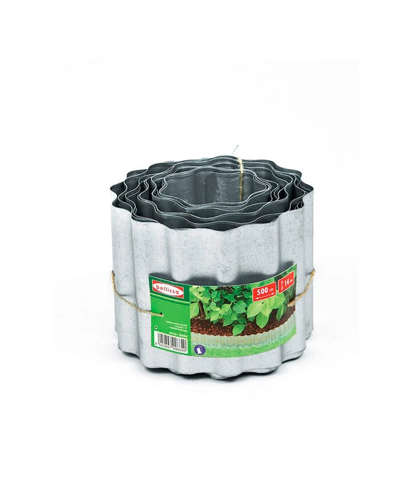 Bellissa Metall-Rasenkante Welle, Verzinkt, 5 M Lang 4 Bellissa Metall-Rasenkante Welle, Verzinkt, 5 M Lang – Bild 2