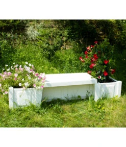 KHW Kunststoff-Gartenbank Berlin -Gartenmöbel Store 2547339 WE MO 001 BankBerlinweiss