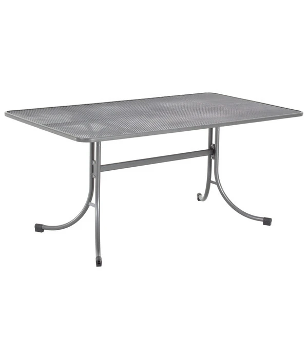 MWH Streckmetalltisch, Eisengrau, Ca. B160/H74/T90 Cm 3 MWH Streckmetalltisch, Eisengrau, Ca. B160/H74/T90 Cm
