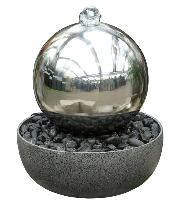 Dehner Edelstahl-Gartenbrunnen Globe, Ca. Ø32/H52 Cm 3 Dehner Edelstahl-Gartenbrunnen Globe, Ca. Ø32/H52 Cm