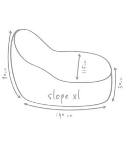 Outbag Outdoor-Sitzsack Slope XL Skin -Gartenmöbel Store 3466166 WE DE 002 SlopeSkinKieselXl