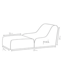 Outbag Outdoor-Sitzsack Peak Skin -Gartenmöbel Store 3472446 WE DE 002 PeakSkinKiesel