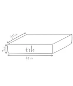 Outbag Outdoor-Sitzkissen Tile Plus, Ca. B45/H8/T45 Cm -Gartenmöbel Store 3506896 WE DE 002 TilePlusBlack