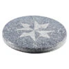 Dehner Granit-Kompassstein, Schwarz/grau, Ca. Ø40/4 Cm -Gartenmöbel Store 3710902 BildFS 001 KompassSteinKompassStein40Cm