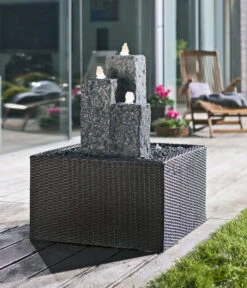 Dehner Granit-Gartenbrunnen Nizza, Ca. H25,35,45 Cm -Gartenmöbel Store 3765823 WE MO 002 BrunnenSetNizza5