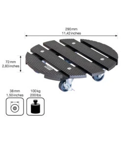 Wagner Pflanzroller, Ø 29 Cm 10 Wagner Pflanzroller, Ø 29 Cm -Gartenmöbel Store 3791225 WE BG 003 MULTIROLLERWPC