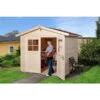 Weka Gartenhaus 224 Gr. 3, Ca. B280/H238/T263 Cm -Gartenmöbel Store 3933512 WE FS 001 BBH21MMLINNEAGR3NAT