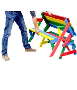 Habau Kinder Picknickbank Bunt, 100 X 50 X 62 Cm 10 Habau Kinder Picknickbank Bunt, 100 X 50 X 62 Cm -Gartenmöbel Store 4031100 WE FS 004 KinderPicknickbank