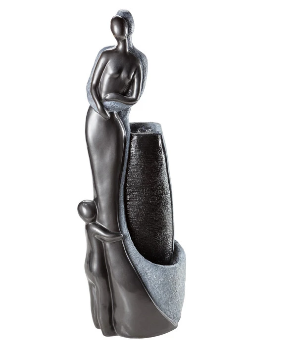 Dehner Polyresin-Gartenbrunnen Family, Ca. B42,5/H120/T27 Cm 3 Dehner Polyresin-Gartenbrunnen Family, Ca. B42,5/H120/T27 Cm