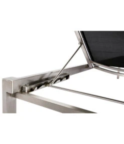 Best Rollliege Marbella, Edelstahl, Schwarz, Ca. B67/H33/T200 Cm -Gartenmöbel Store 4109609 WE DE 001 BestRollliegeMarbellaEdelstahlSchwarz