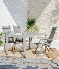 Dehner Ausziehtisch Chicago, Ca. B160-210/H74/T90 Cm -Gartenmöbel Store 4210381 WE MO 002 GruppeChicagoNEU