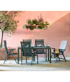 Dehner Ausziehtisch Chicago, Ca. B160-210/H74/T90 Cm -Gartenmöbel Store 4210381 WE MO 003 GruppeChicagoNEU