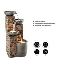 Dehner Polyresin-Gartenbrunnen Piatto, Ca. H89 Cm -Gartenmöbel Store 4277760 WE IG 001 DehnerPolyresinGartenbrunnenPiatto