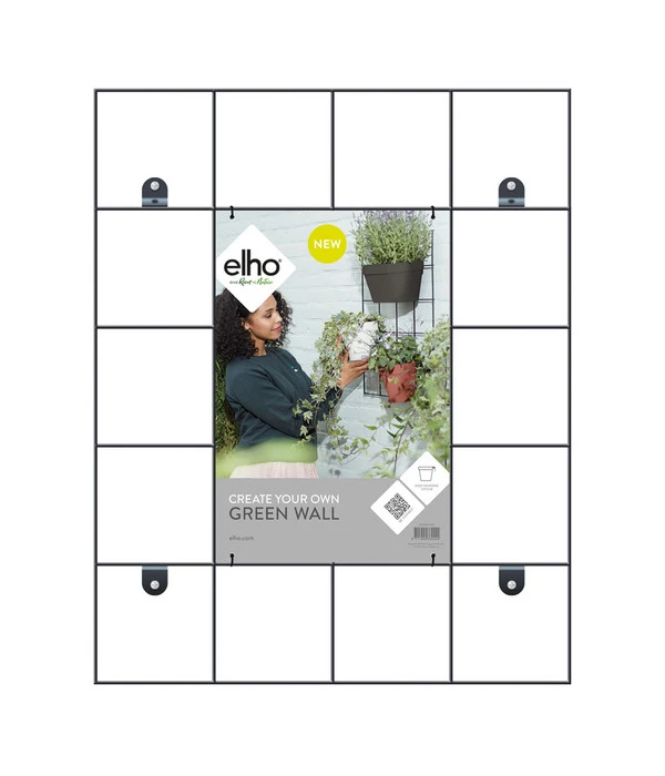 Elho Metall-Wandgitter Für Töpfe Loft Urban Green Wall Gestell, Ca. B47,3/H59/T1,5 Cm, Schwarz 3 Elho Metall-Wandgitter Für Töpfe Loft Urban Green Wall Gestell, Ca. B47,3/H59/T1,5 Cm, Schwarz