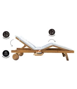 Dehner Rollliege Ravenna, Ca. B70/H89/T200 Cm 20 Dehner Rollliege Ravenna, Ca. B70/H89/T200 Cm -Gartenmöbel Store 4407086 WE FS 003 RollliegeRavenna