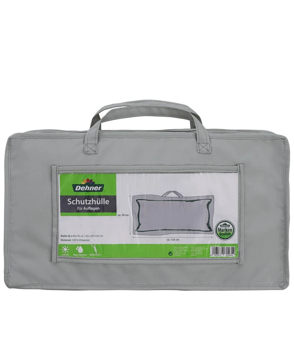 Dehner Abdeckhaube Für Auflagen Oder Kissen, Grau, Ca. B125/H50/T32 Cm 3 Dehner Abdeckhaube Für Auflagen Oder Kissen, Grau, Ca. B125/H50/T32 Cm