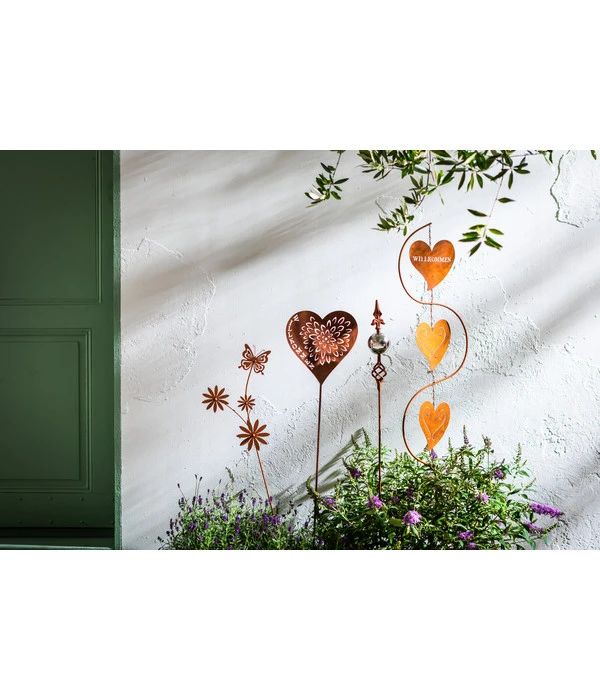 Dehner Metall-Dekostab Hearts, Ca. H140 Cm 4 Dehner Metall-Dekostab Hearts, Ca. H140 Cm – Bild 2