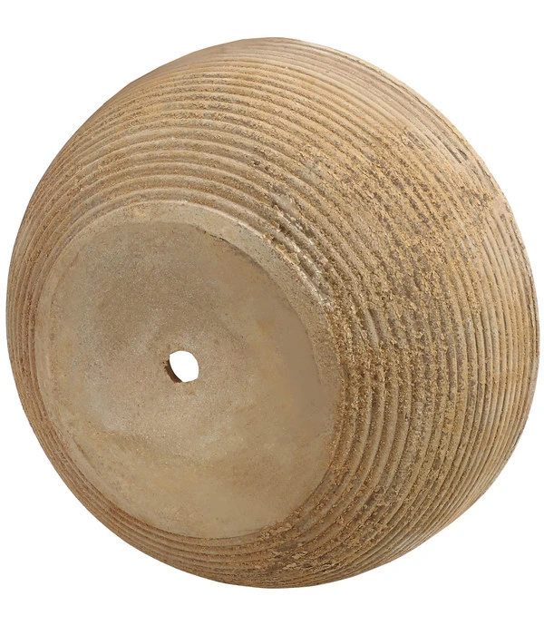 Dehner Terrakotta-Schale Rillen, Rund, Antik-braun 4 Dehner Terrakotta-Schale Rillen, Rund, Antik-braun – Bild 2