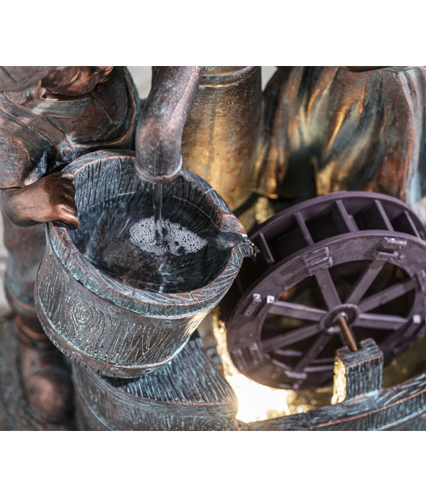 Dehner Polyresin-Gartenbrunnen Lea Und Leon, Ca. B45/H68,5/T35 Cm 10 Dehner Polyresin-Gartenbrunnen Lea Und Leon, Ca. B45/H68,5/T35 Cm – Bild 8