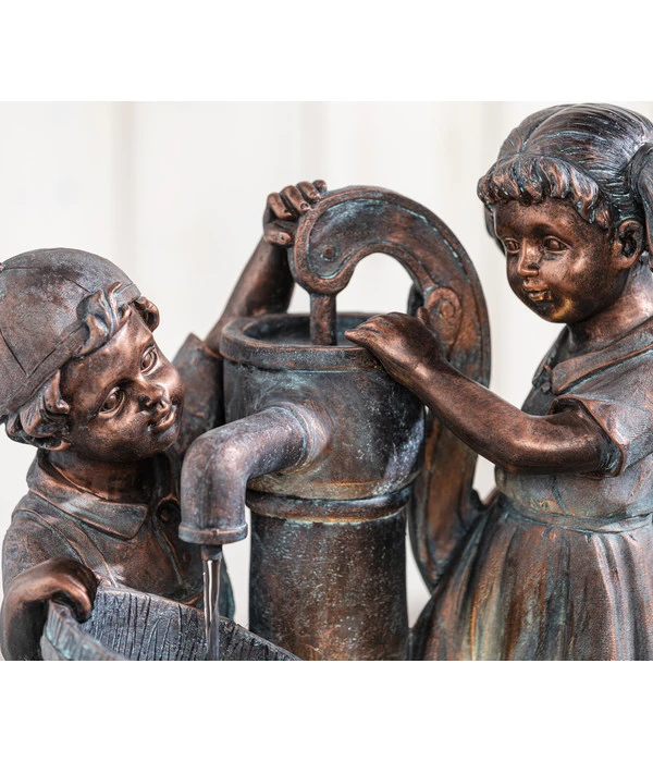 Dehner Polyresin-Gartenbrunnen Lea Und Leon, Ca. B45/H68,5/T35 Cm 11 Dehner Polyresin-Gartenbrunnen Lea Und Leon, Ca. B45/H68,5/T35 Cm – Bild 9