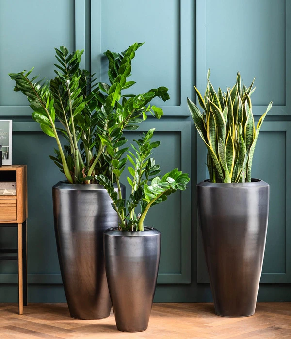 Dehner Keramik-Vase Lissabon Mit LECHUZA® Bewässerungssystem, Konisch 5 Dehner Keramik-Vase Lissabon Mit LECHUZA® Bewässerungssystem, Konisch – Bild 3