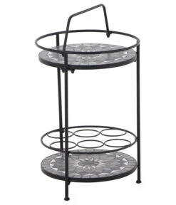 Siena Garden Mosaikbeistelltisch Como, Ca. Ø41/H74 Cm 9 Siena Garden Mosaikbeistelltisch Como, Ca. Ø41/H74 Cm -Gartenmöbel Store 4498788 WE FS 003 BeistelltischComo42cm