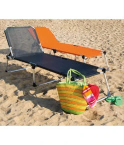 Siena Garden Dreibeinliege XXL, Ca. B69,5/H86/T209 Cm -Gartenmöbel Store 5068853 WE MO 001 SienaGardenDreibeinleigeXXLSchwarz