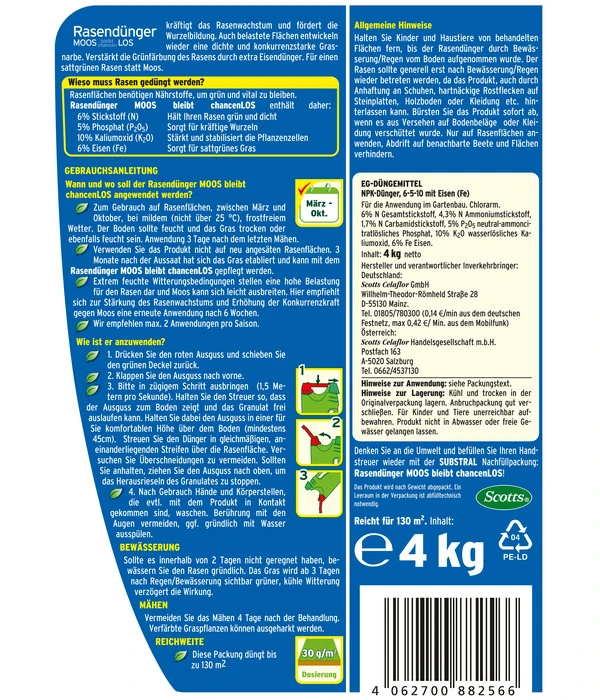 Substral® Rasendünger Mooslos 4 Substral® Rasendünger Mooslos – Bild 2