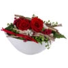 Dehner Keramik-Jardiniere Mit Longlife-Rose, Rot, Ca. B23/H15/T12 Cm 1 Dehner Keramik-Jardiniere Mit Longlife-Rose, Rot, Ca. B23/H15/T12 Cm -Gartenmöbel Store 6034466 WE FS 001 LL JardiniereGr ROT