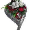 Grabgesteck, Herzförmig, Rot, Ca. B30/H25/T20 Cm -Gartenmöbel Store 6124168 WE FS 001 RebenherzEngel30cmWIAllerheiligen2023