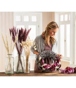 Trockenblumenbund Pampasgras 7 Trockenblumenbund Pampasgras -Gartenmöbel Store 6272587 WE MO 001 PampasgrasMauve Hasenschwanzgras