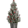 Geschmückter Weihnachtsbaum Wood, Ca. H50 Cm -Gartenmöbel Store 6552632 WE FS 001 WeihnachtsbaeumchenWoodRot19cm