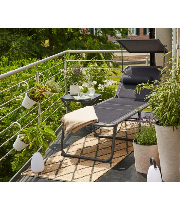 Siena Garden Campingliege Premium, Anthrazit, Ca. B69/H43/T200 Cm 8 Siena Garden Campingliege Premium, Anthrazit, Ca. B69/H43/T200 Cm – Bild 6