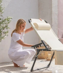 Dehner Gartenliege Mallorca, Ca. B71/H106/T227 Cm -Gartenmöbel Store 6635163 WE DE 007 LiegeMallorcaVanilla