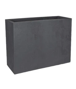 EDA-plastiques Kunststoff-Blumenkasten Basalt Loft L, Rechteckig, Anthrazit, Ca. B78,5/H60/T29,5 Cm