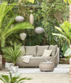 Dehner Lounge Bari, 2-teilig -Gartenmöbel Store 6657381 WE MO 001 DehnerLoungesofaBari