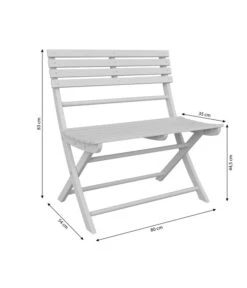 Dehner Klappbank Stavanger, 2-Sitzer -Gartenmöbel Store 6666473 WE BG 001 KlappbankStavanger