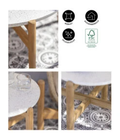 Dehner Tisch Portofino, Ca. Ø45,5/H47,8 Cm -Gartenmöbel Store 6670699 WE IG 001 DehnerTischPortofino