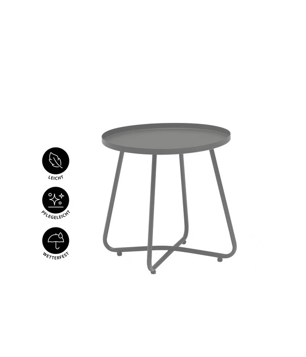 Dehner Beistelltisch Ibiza, Ca. Ø45/H45 Cm 4 Dehner Beistelltisch Ibiza, Ca. Ø45/H45 Cm – Bild 2