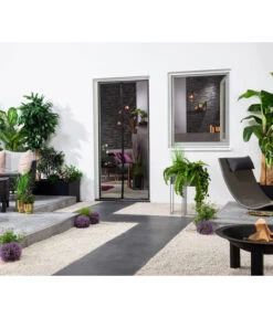 Hecht Magnet-Lamellenvorhang Deluxe, Ca. B100/H220 Cm -Gartenmöbel Store 6672646 WE MO 002 Lamellenvorhangschwarz