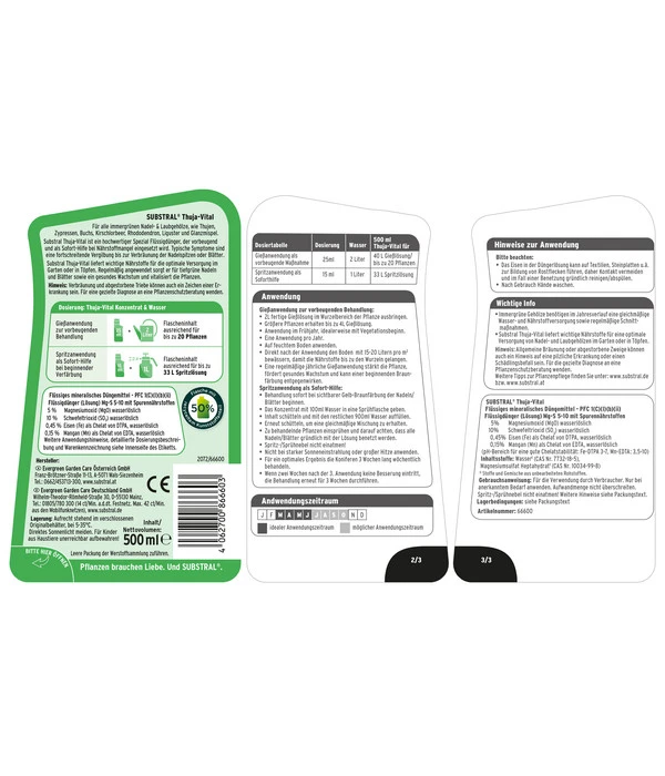 Substral Thuja-Vital, Flüssig, 500 Ml 4 Substral Thuja-Vital, Flüssig, 500 Ml – Bild 2