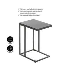 Dehner Beistelltisch Noah, Ca. B43/H56/T30,5 Cm -Gartenmöbel Store 6701643 WE IG 001 BeistelltischNoah