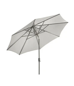 Dehner Schirm Milos, Rund, Ca. Ø294 Cm 13 Dehner Schirm Milos, Rund, Ca. Ø294 Cm -Gartenmöbel Store 6702864 WE FS 003 SchirmMilosHellgrauNeu